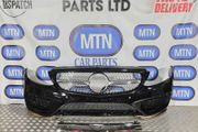 Complete Front Bumper For Mercedes C Class W205 C63 Amg Saloon 15-21 Black C197