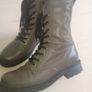 Clarks Olive Green Leather Boots size 37.5 UK 4.5 Image 5