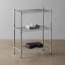 _Basics 3-Tier Storage Shelf, Up to 115 kg per Shelf, Chrome Image 4