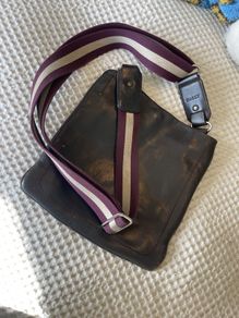 bally leather bag