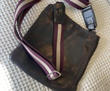 bally leather bag