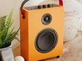 Orange Luxury Bluetooth Speaker with Fabric Cover