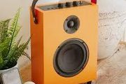 Orange Luxury Bluetooth Speaker with Fabric Cover