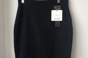 Vila High Waisted black skirt size small New