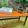 Mid-Century Modern Danish-Style Teak Coffee Table with Magazine Rack Image 4