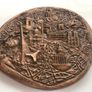 Rare 1975 The Congres Atlantique Copper Medal Image 5