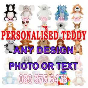 Personalised Teddy Gift Welcome New Baby Girl Boy