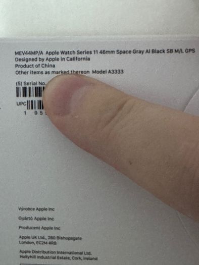 Apple Watch Series 11 46mm GPS Space Gray Aluminium