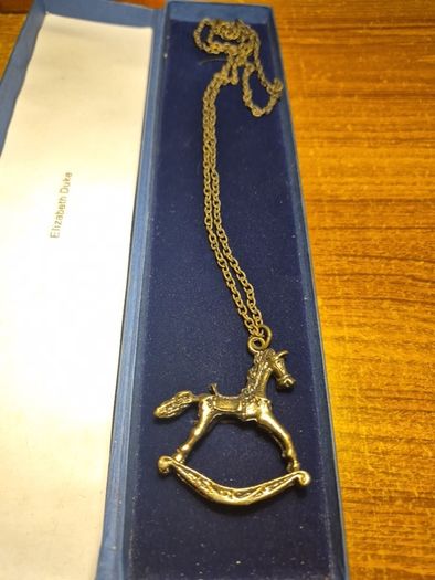 Vintage Rocking Horse Necklace