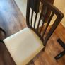 IKEA Extendable Dining Table (Black-Brown) & 4 Padded Chairs Image 2