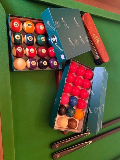 Buckingham 7ft Slate Bed Pool Table + Aramith Balls, Premium Cues & Full Accessories