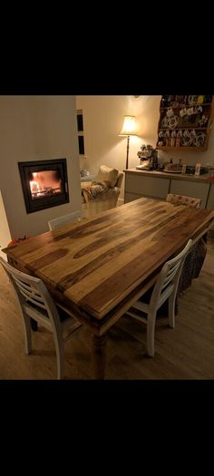 Rustic solid wood table