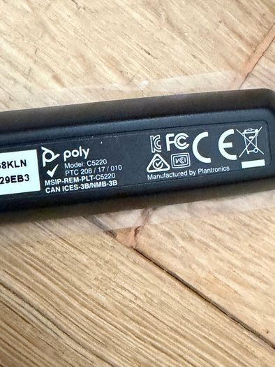 Corded Headset Poly model c5220 work from home