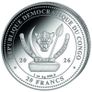2026 Congo 20 Francs 1 oz Silver Bullion Coin - The Shark (In Capsule) Image 2