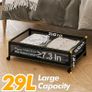 Brand New Set of 2 Underbed Storage Boxes with Wheels and Lid Image 3