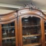 Antique French Carved Oak Library Bookcase / Display Cabinet Image 3