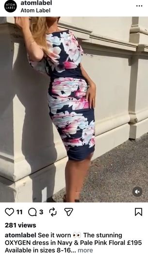 midi dress from atom label