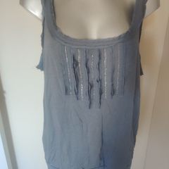 Ann Taylor Loft grey top size XL UK16/18 EU44/46 Postage included