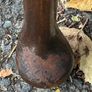 Vintage Queen Anne Style Mahogany Demilune Side/Hall Table with Drawer Image 2