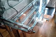 glass computer table