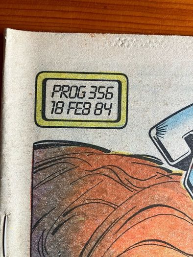 Comic: '2000AD' no. 356 (18/02/1984)
