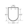 Roca Victoria white toilet seat and cover with antibacterial properties Image 2