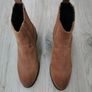 New Genuine suede ankle boots tan size 5/38 Image 3