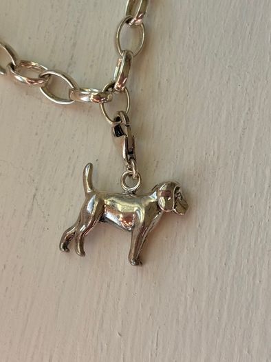 Thomas Sabo Silver 6.9/ 7inch Bracelet with Dog Charm and Love Charm