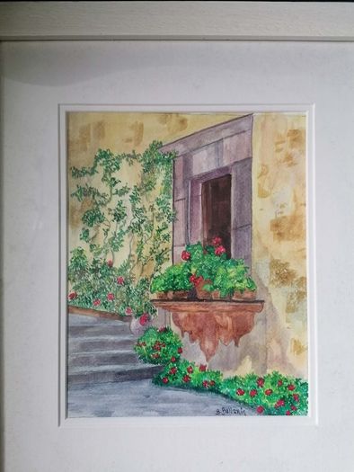 Sunlight on Terracotta Original Watercolour