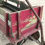 Vintage American Hand-Built Red Wooden Wagon Image 4