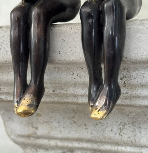 Male & Female - Bronze With Gold Accents