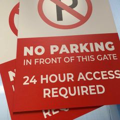 Signs printing on metal and plastic any size any sign