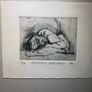 picture etching a figurative sketch of a person resting or sleeping Image 4