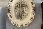 Antique Platter Oval Ridgeway Piece