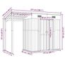Garden Shed with Extended Roof Light Brown 277x107x181cm Steel Image 6