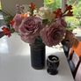 Take your pick between the tea light holders- Louis Mulcahy Pottery Wine Cooler - Made in Ireland - Tenmoku Range Wine Cooler/ Large Vase / Utensils Holder plus free  tea light holder / wax melt Image 4