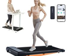 Walking Pad, Under Desk Treadmill with Incline, Working Walking Jogging Machine for Home Office, 265 Lbs Capacity 2.5HP Portable Walking Pad
