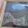 Lovely Expiations Artwork ((theme Of Water )) By Sizle Mahon,oil Painting On Canvas Framed With Glass Frame . Image 6