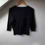 Coast Black Bow Front Short Cardigan Image 8