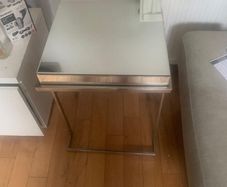 mirror top side table