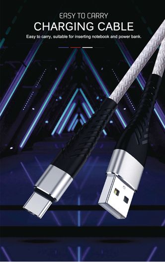 1/2/3 Meter USB-C Charging Lead For Samsung S9 S10+ S20+ Type C Charging Fast Charger Phone Cable Samsung