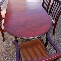 Antique Table And Chairs Extendable