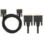 New 3m Premium DVI Male to DVI Male 18+1 Cable Monitor Gold Plated Full HD #987 Image 2