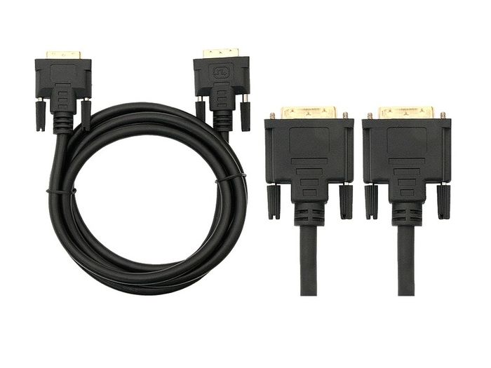 New 3m Premium DVI Male to DVI Male 18+1 Cable Monitor Gold Plated Full HD #987