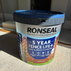 Ronseal Ronseal Fence Life Plus 9Ltr Medium Oak Shed & Fence Paint