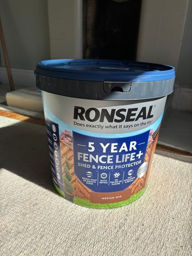 Ronseal Ronseal Fence Life Plus 9Ltr Medium Oak Shed & Fence Paint