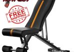 NEW SALE | Foldable Adjustable Weight Bench | 90 Degree, Incline, Decline, Flat | Pre Assembled | Weights Set Compatible | Home Gym Benches | Full Body Workout Exercise