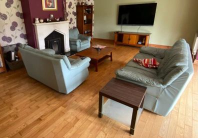 Leather 3 piece suite