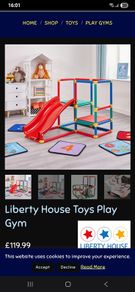Liberty House Toys Play Gym slide / kids chair desk