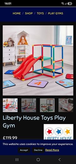 Liberty House Toys Play Gym slide / kids chair desk